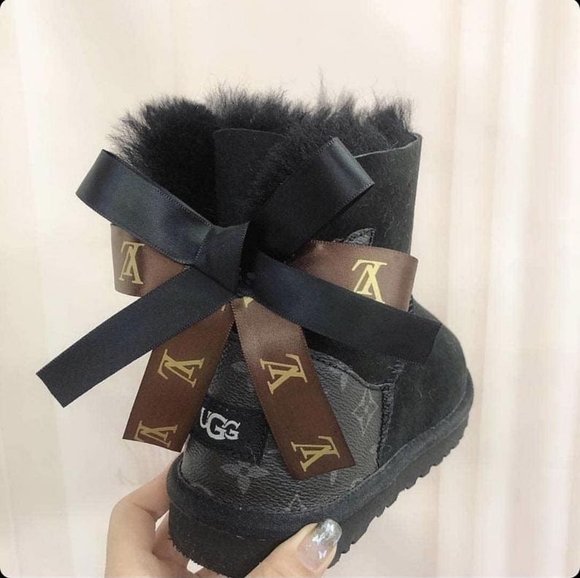 UGG | Shoes | Custom Lv Ugg Boots Black 
